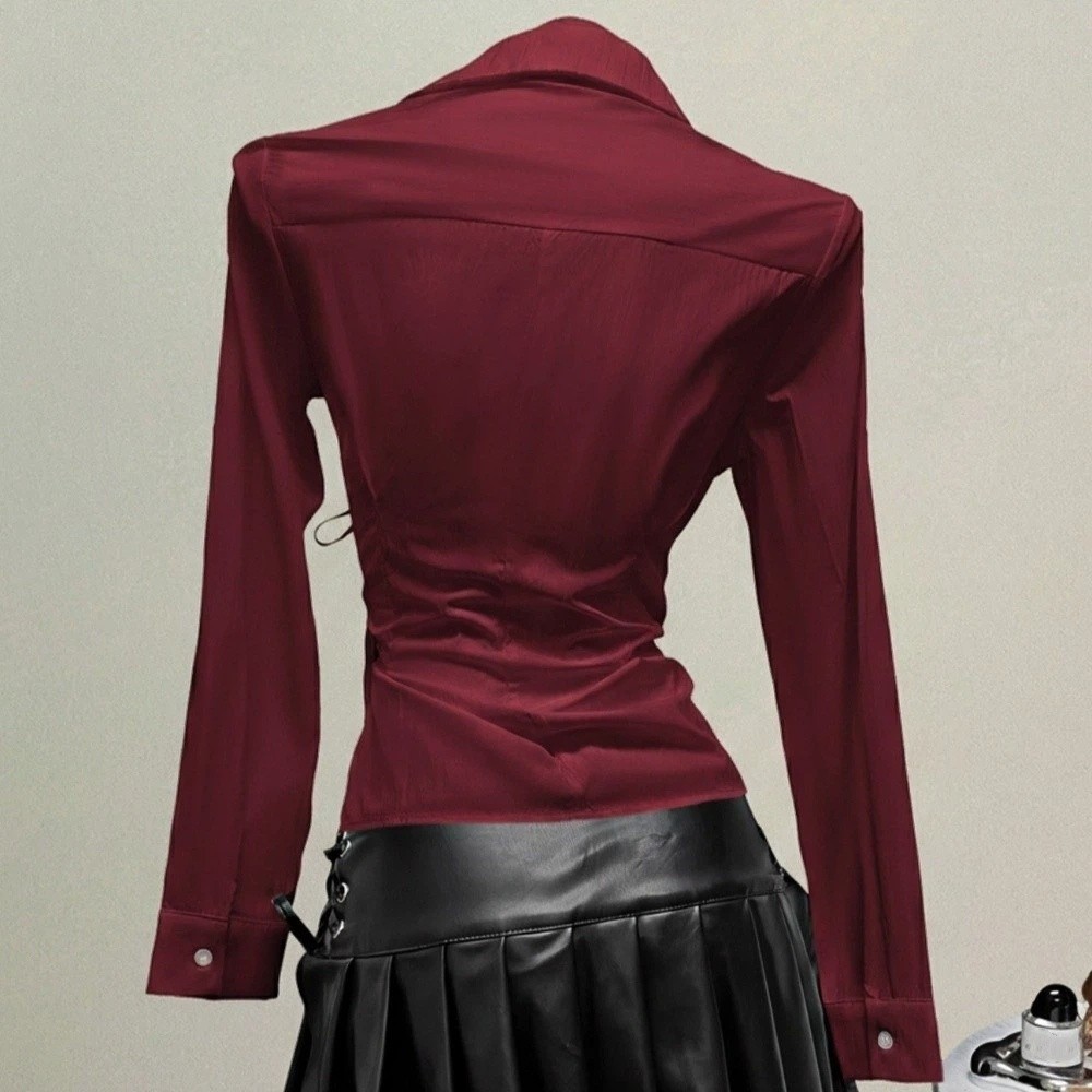 Camisa de Moda de Manga Larga, - Women'S Y2K Fashion Aesthetic reseña y precio