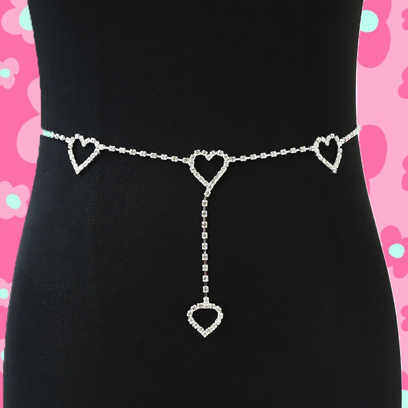 Cadena de cintura de corazón d - Women'S Y2K Fashion Aesthetic reseña y precio