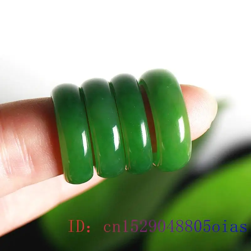 Anillo de Jade de Hetian verde - Women Fashion Rings reseña y precio