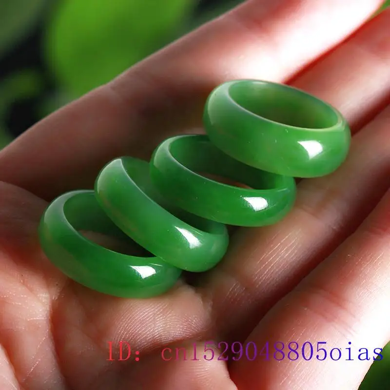 Anillo de Jade de Hetian verde - Women Fashion Rings reseña y precio